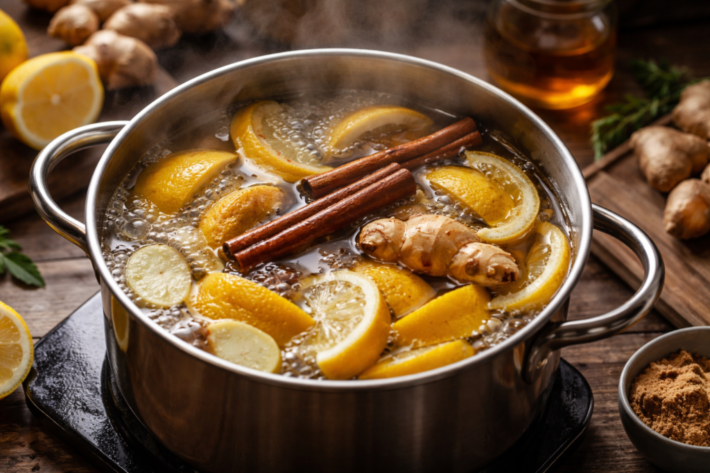 Boiling lemon peel with cinnamon and ginger: why so many people recommend this mixture and what it’s actually used for