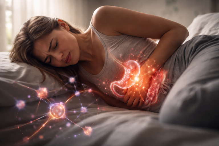Why some digestive pain is amplified by hormones