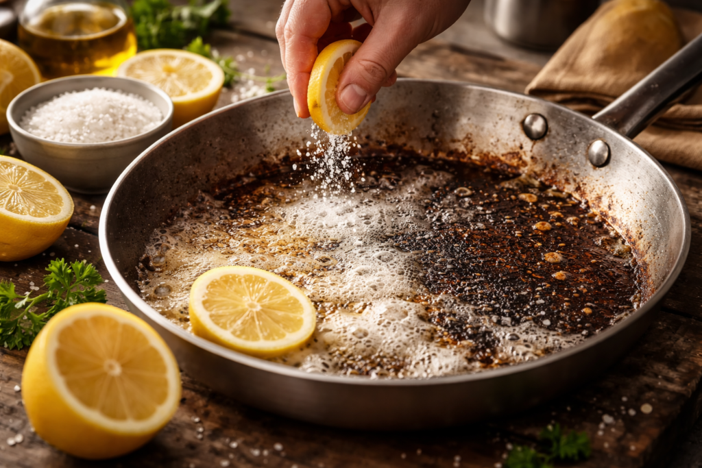 Forget baking soda and vinegar: the natural ingredient that melts burnt grease off your pans