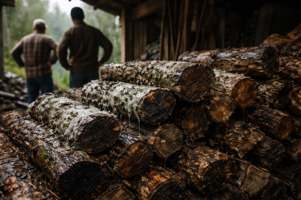 No one explained how to do it: their firewood stored for months was actually unusable