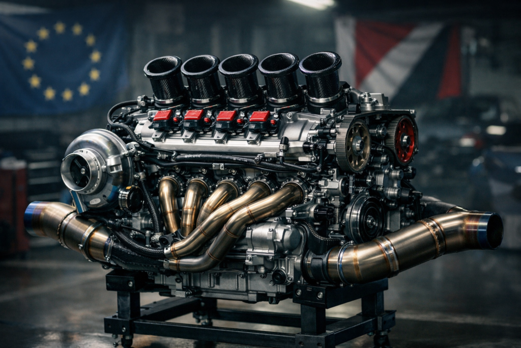 5 cylinders, 240 hp and 16,000 rpm: this engine is Europe’s last hope of keeping petrol alive