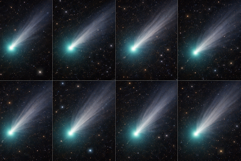 A new set of eight spacecraft images reveals the interstellar comet 3I ATLAS in astonishing clarity