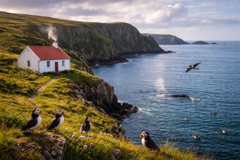 €5,000 a month and free housing to live six months on a remote Scottish island with puffins and whales
