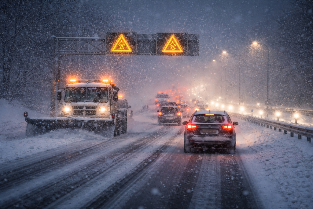 Heavy snow is now officially confirmed to begin late tonight, as weather alerts warn of major disruptions, travel chaos, and dangerous conditions