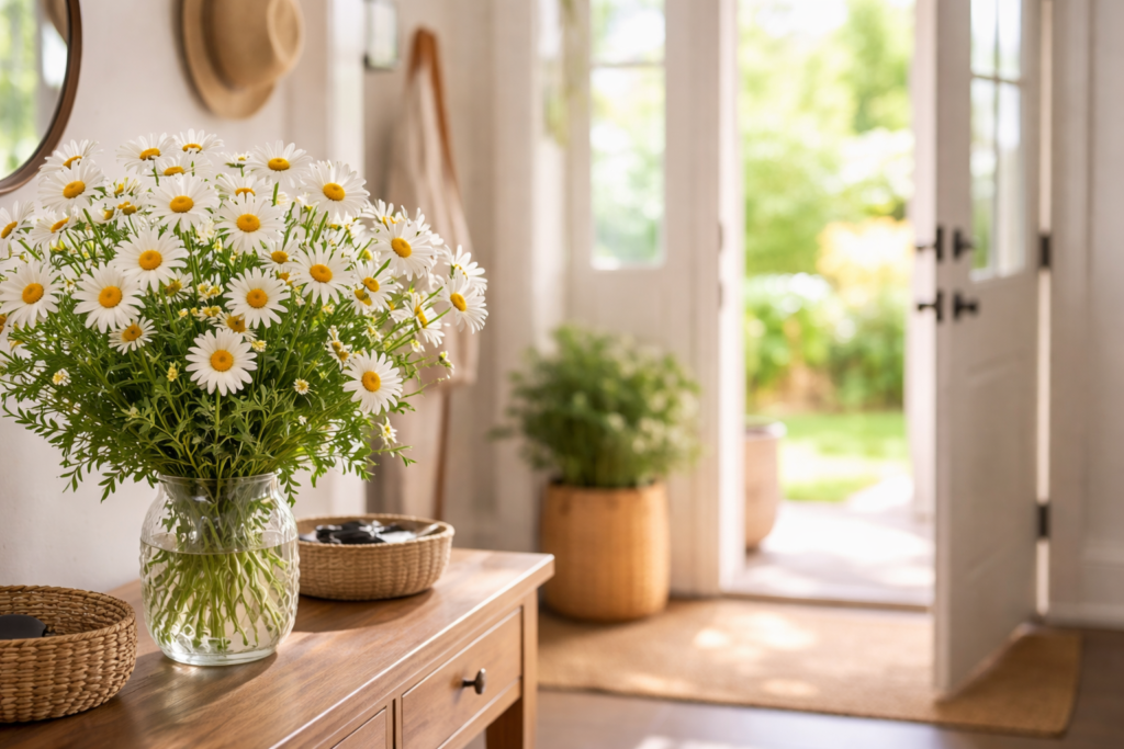 Not The Bedrooms Or The Living Room: The Best Place At Home For Daisies, According To Chinese Tradition