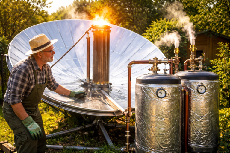 3,000 Liters Of Hot Water A Day: Tinkerer Needs No Electricity, Oil Or Gas