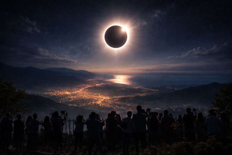Day Turns To Night As The Longest Total Solar Eclipse Of The Century Sweeps Across Multiple Regions