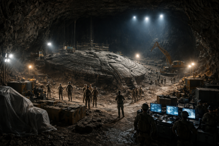 At 2,670 meters below the surface, the military makes a record-breaking discovery that will reshape archaeology