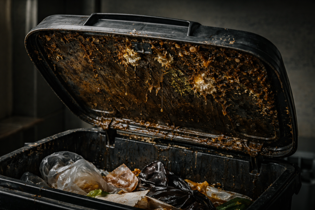 I thought my trash bin was clean, but this lid was the real problem