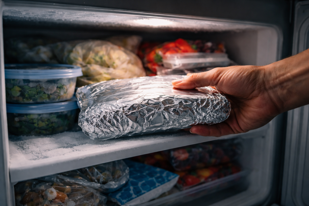 Putting aluminium foil in the freezer: why the trick is catching on