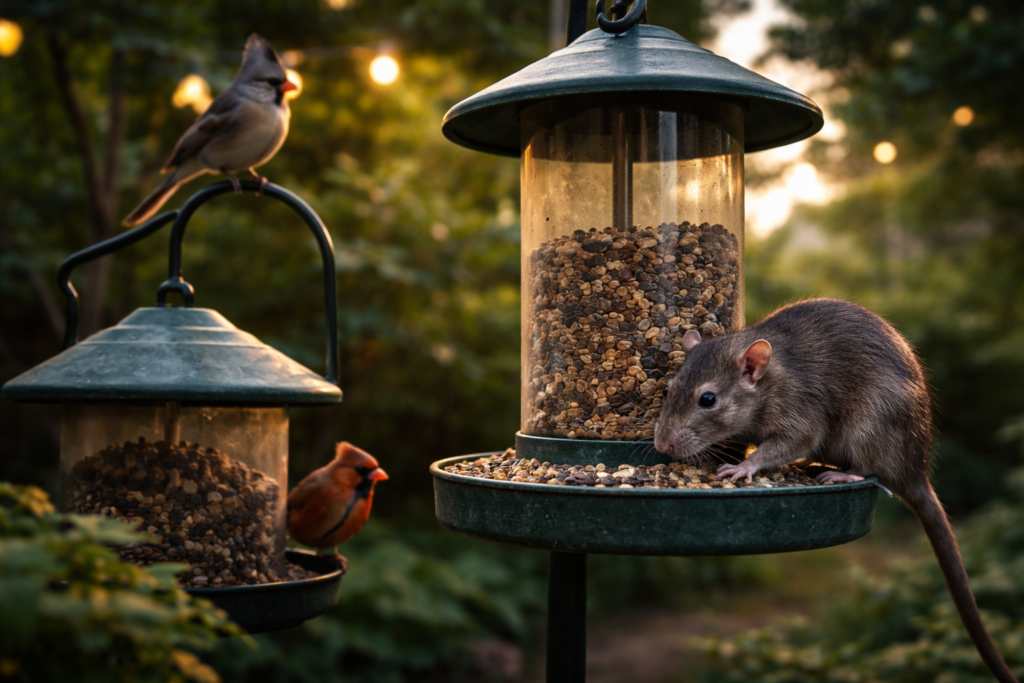 You’re feeding them a feast without knowing: how to stop rats stealing your bird seed