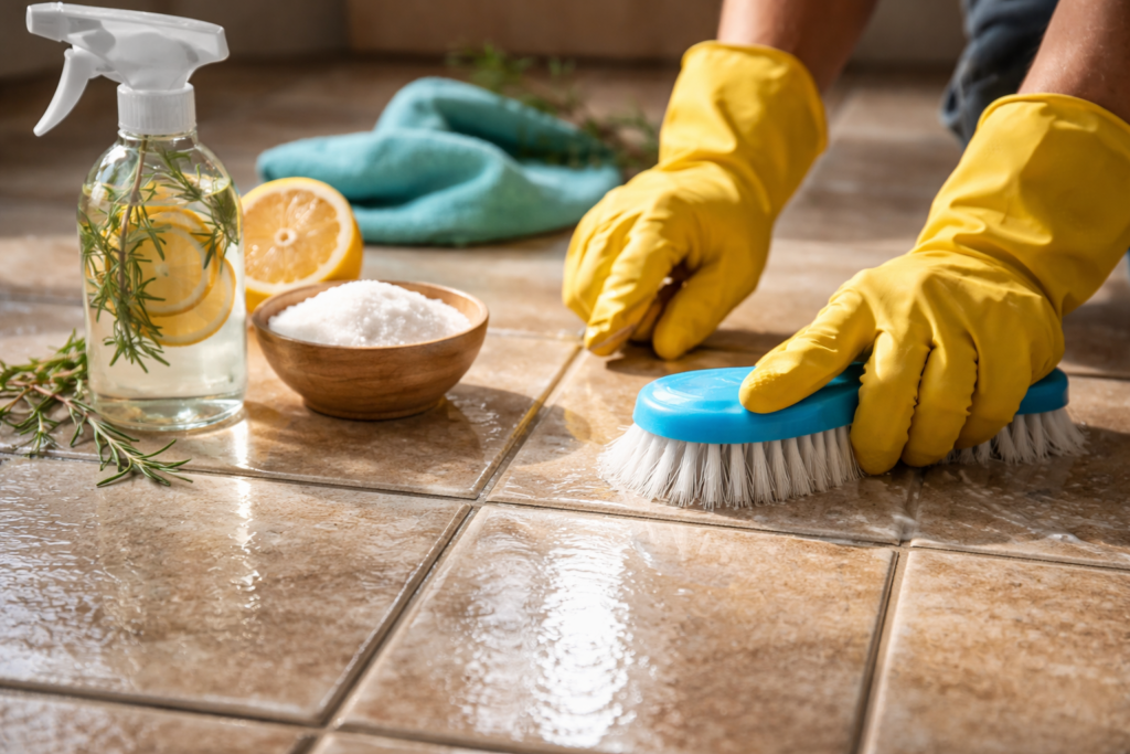 Natural Cleaning Methods Restore Shine to Dull Tiles and Grout Quickly