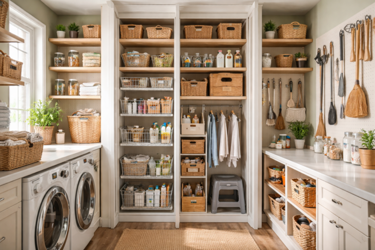 Turn your laundry room into a storage haven with these little‑known tricks