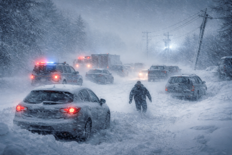 A winter storm warning has been issued as up to 60 inches of snow are forecast this weekend, with severe travel chaos and widespread power outages expected