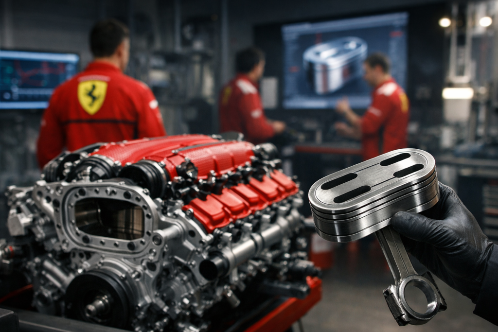 Ferrari unveils its new oblong piston technology and engineers say this unexpected redesign could reshape engine performance far beyond what current models achieve
