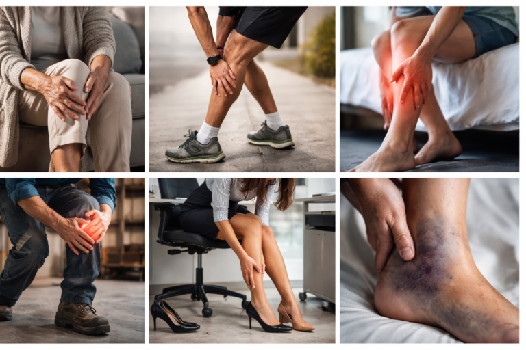 6 common causes of sore legs that affect people of all ages