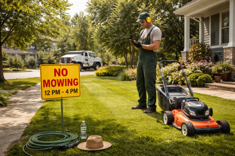Bad news for homeowners: starting March 15, a new rule bans lawn mowing between noon and 4 p.m., with fines at stake