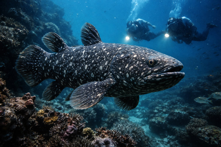 A true “living fossil”: for the first time, French divers capture rare images of an emblematic species in Indonesian waters