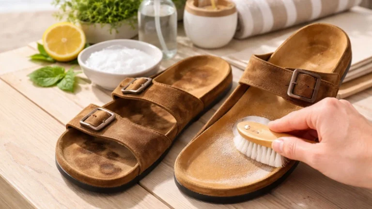 Goodbye Footprint Marks on Sandals The Simple Trick That Makes Them Look Brand New