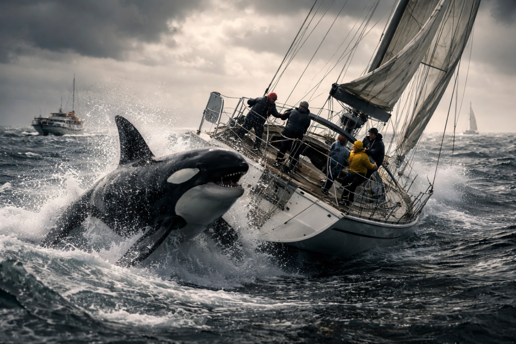 From beloved killers to protected menace: orca attacks on sailing boats explode and marine authorities are forced to pick a side