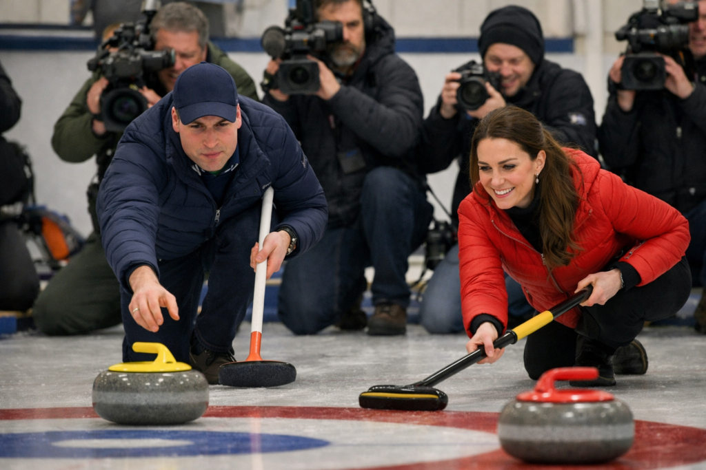 The Prince And Princess Of Wales Face Off In A Curling Challenge In Scotland As Cameras Capture Everything