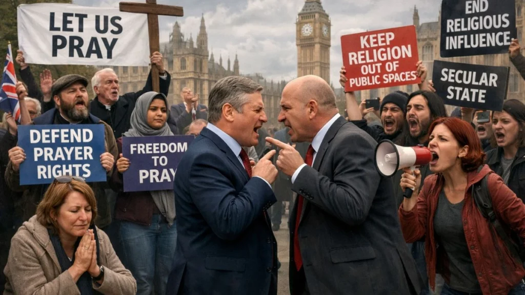 UK Political Clash Over Public Prayer Rights